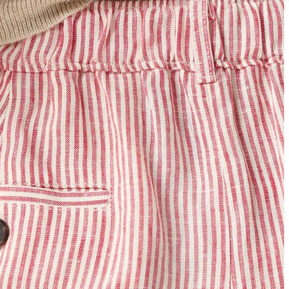 NWT J.Crew 3" Harbor shorts in striped linen - Picture 6 of 7